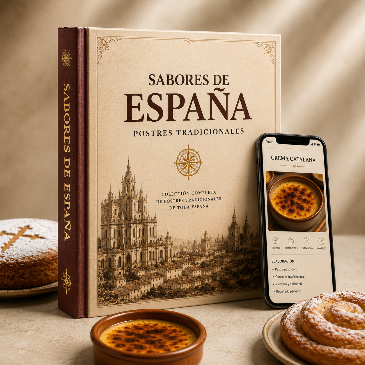 Sabores de España: Postres Tradicionales + 5 Bonos Gratis